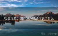 社会现象：国产SUV精品代表了什么
