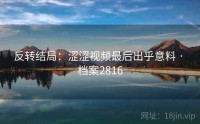 反转结局：涩涩视频最后出乎意料 · 档案2816