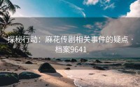 探秘行动：麻花传剧相关事件的疑点 · 档案9641