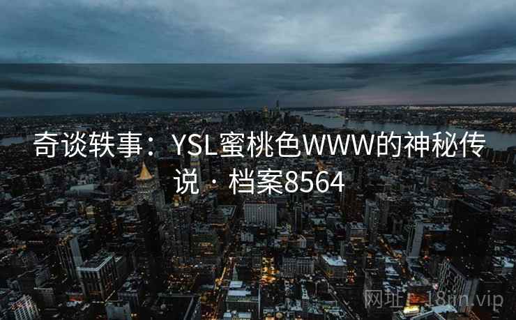 奇谈轶事：YSL蜜桃色WWW的神秘传说 · 档案8564